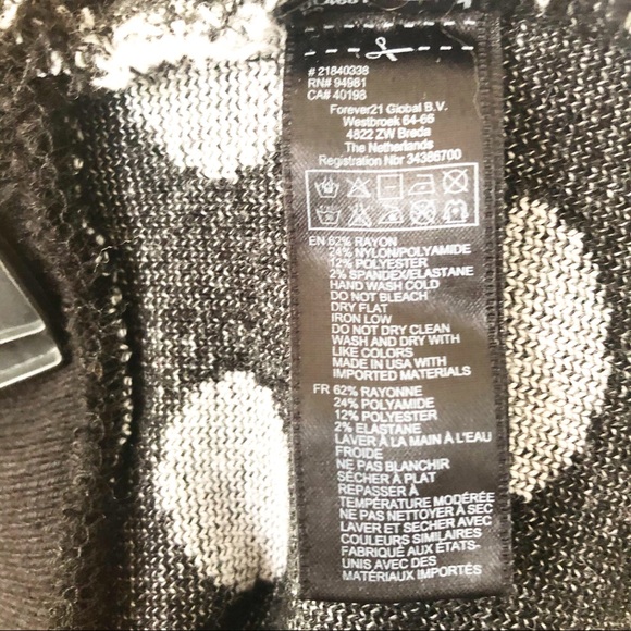 Polka Dot Black & White Pencil Mini Skirt - Picture 4 of 4